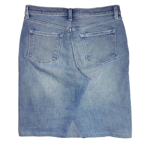 J Brand Blue Denim Skirt Sz 26 - Picture 4 of 6